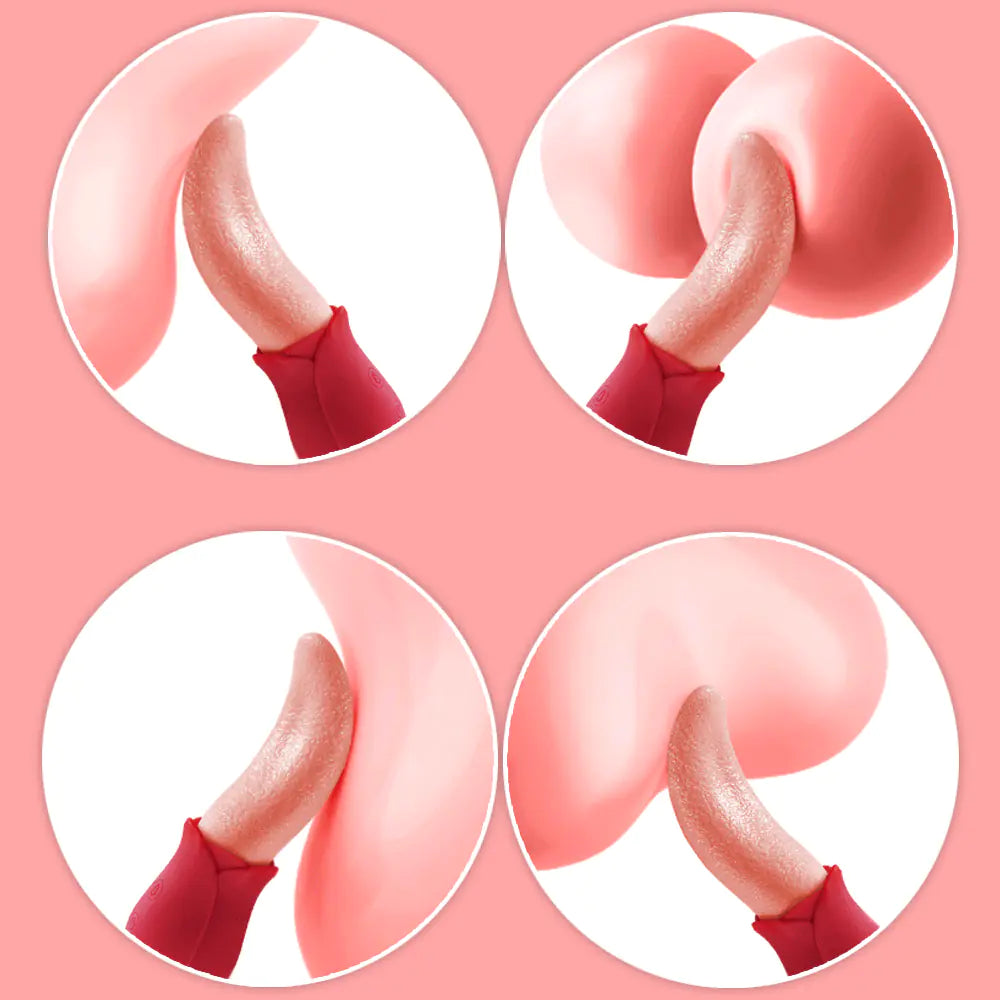 Wireless Remote Control Vibration Tongue Licking Device - Honeysuckle Melons