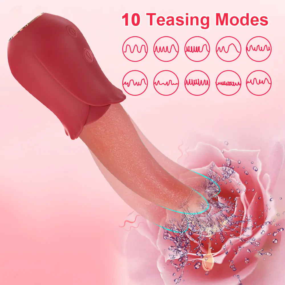 Wireless Remote Control Vibration Tongue Licking Device - Honeysuckle Melons