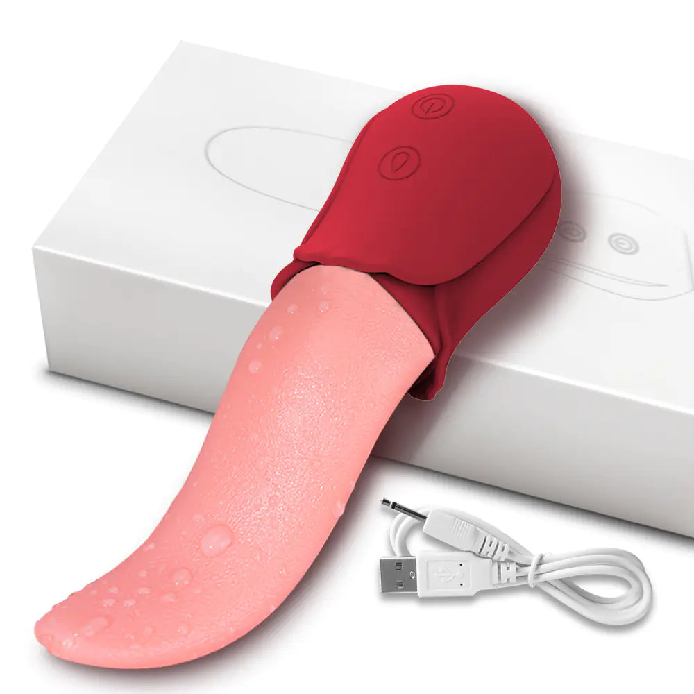 Wireless Remote Control Vibration Tongue Licking Device - Honeysuckle Melons