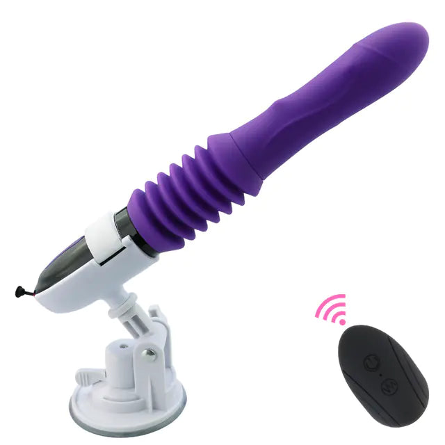 Automatic Suction Plug Remote Control Vibrator Device - Honeysuckle Melons