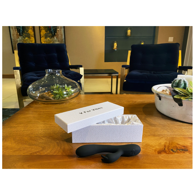 Eris- The Black Heating Bunny Vibrator of your Most Erotic Dreams - Honeysuckle Melons