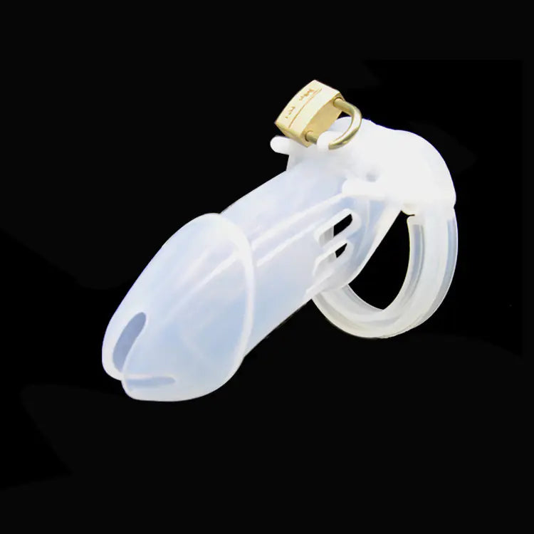 Silicone Chastity Lock for Men - Adult Pleasure Device - Honeysuckle Melons