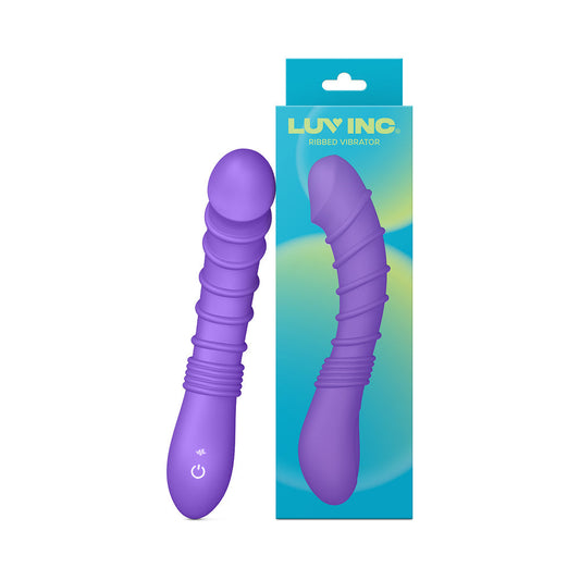 Luv Inc Rv21: Ribbed Vibrator Purple - Honeysuckle Melons