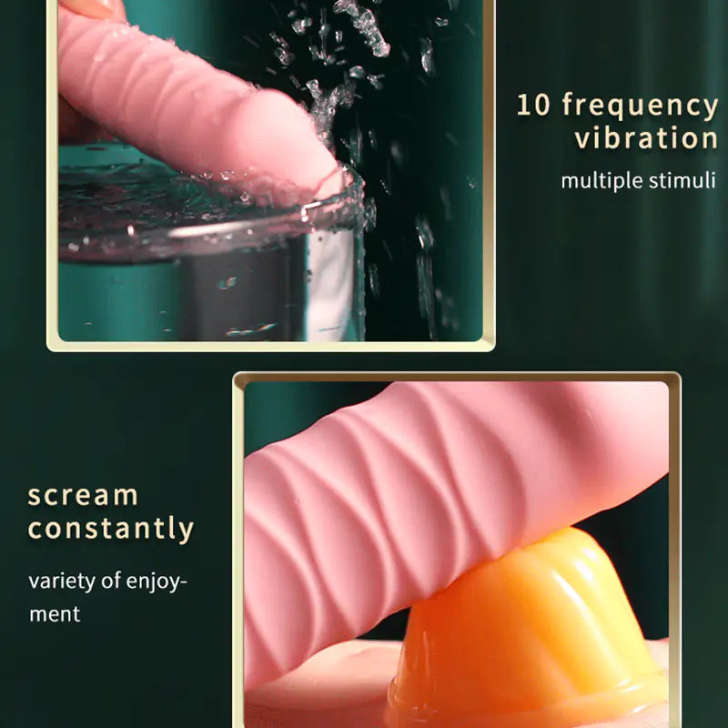 Automatic Telescopic Dildo Vibrator for Women - Honeysuckle Melons