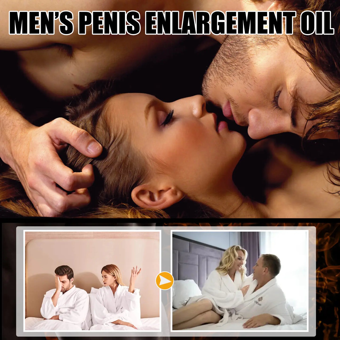 Penis Enlargement Massage Oil for Erection Enhancement - Honeysuckle Melons