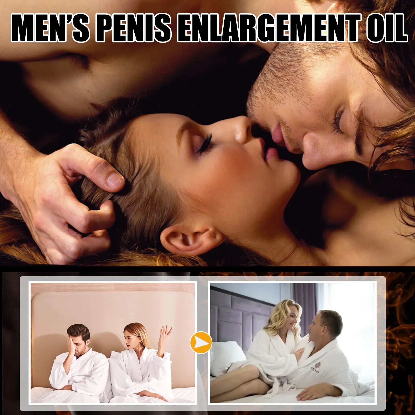 Penis Enlargement Massage Oil for Erection Enhancement - Honeysuckle Melons