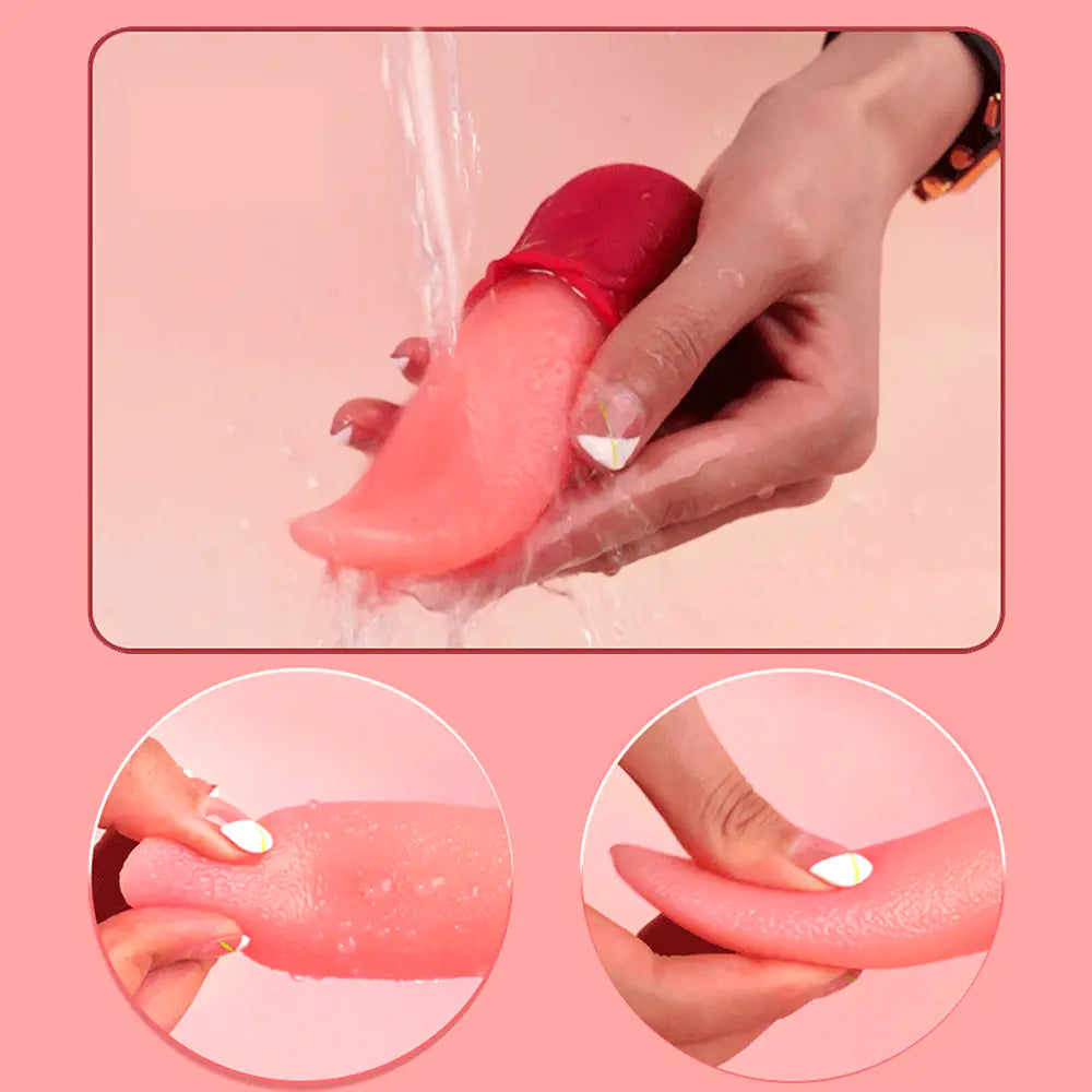 Wireless Remote Control Vibration Tongue Licking Device - Honeysuckle Melons