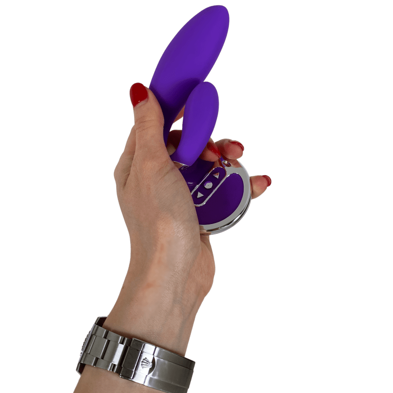 Athena - Remote Control Dildo & Pulsating Vibrator - Honeysuckle Melons