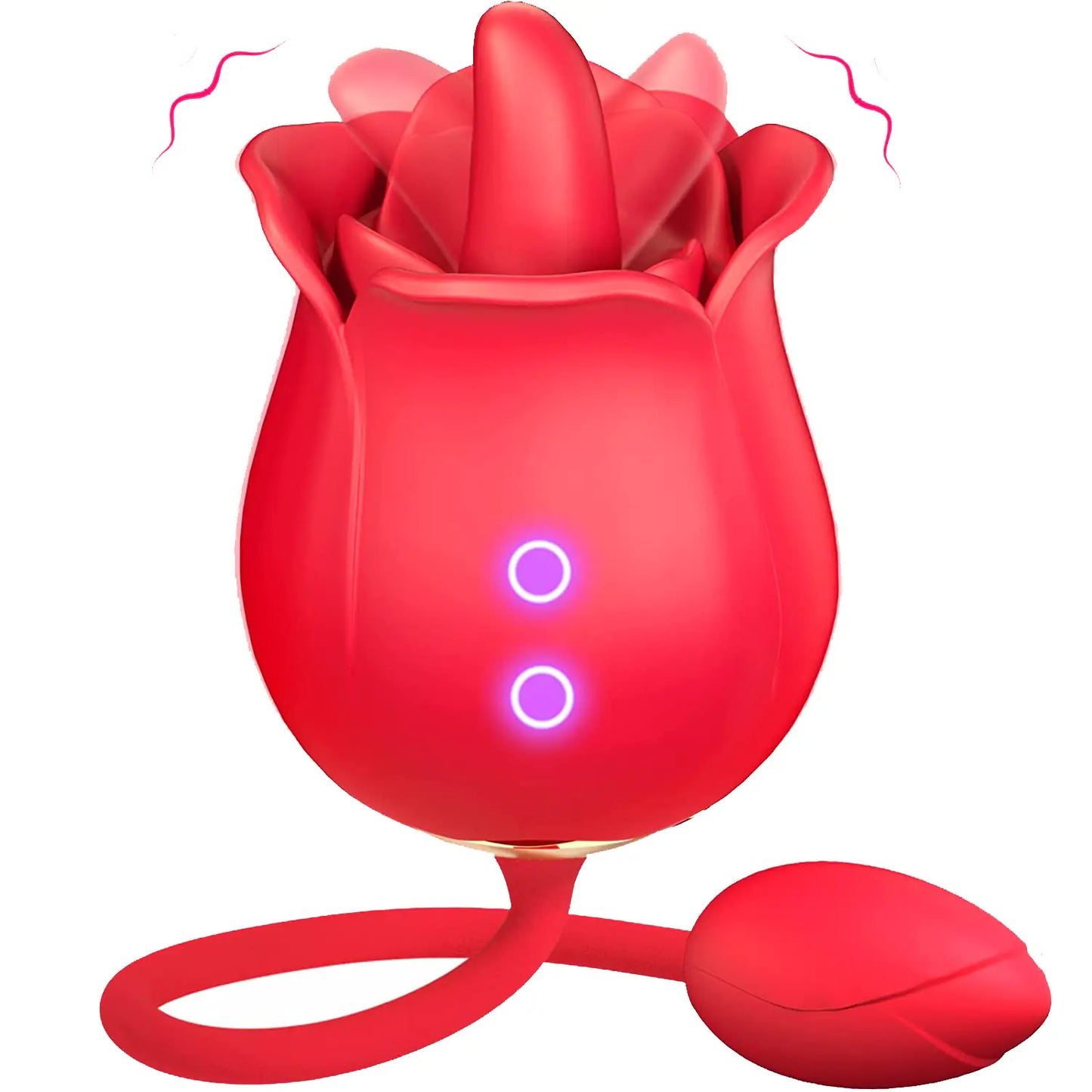 Rose Tongue Vibrator for Women - G Spot and Clitoral Stimulation - Honeysuckle Melons