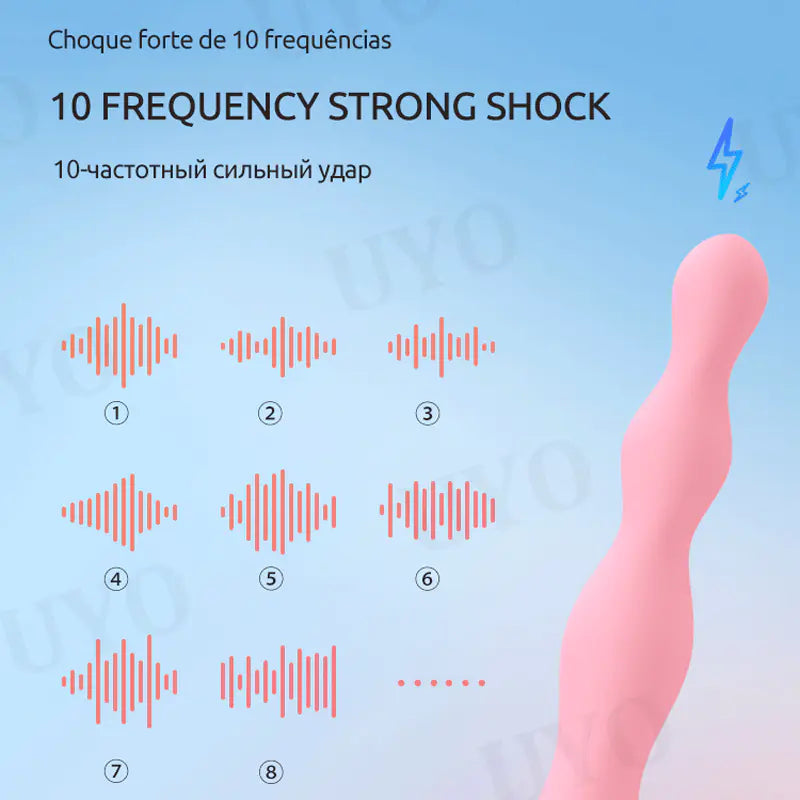 Flower Plug Unisex Electric Shock G-Spot Massager - Honeysuckle Melons