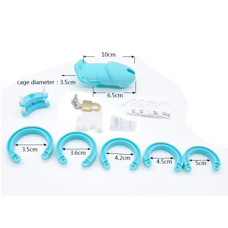 Silicone Chastity Lock for Men - Adult Pleasure Device - Honeysuckle Melons