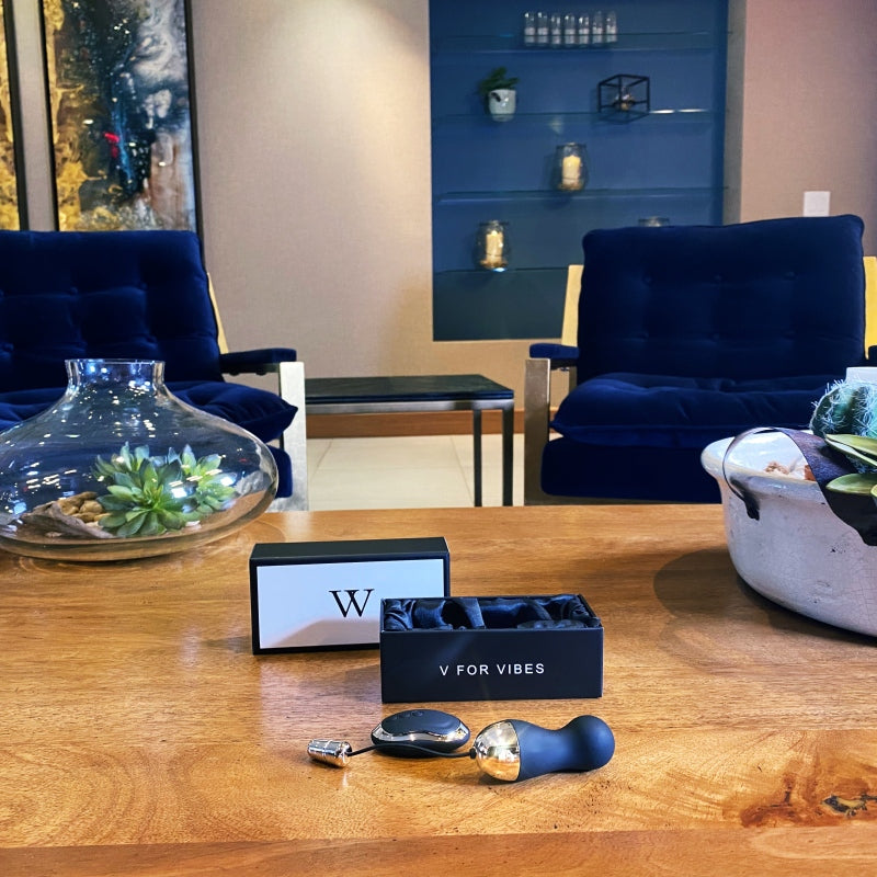 Proserpina - Black Bullet Egg Vibrator & Ben Wa Balls With a Remote Control - Honeysuckle Melons