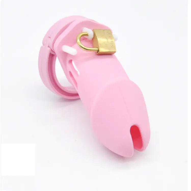 Silicone Chastity Lock for Men - Adult Pleasure Device - Honeysuckle Melons