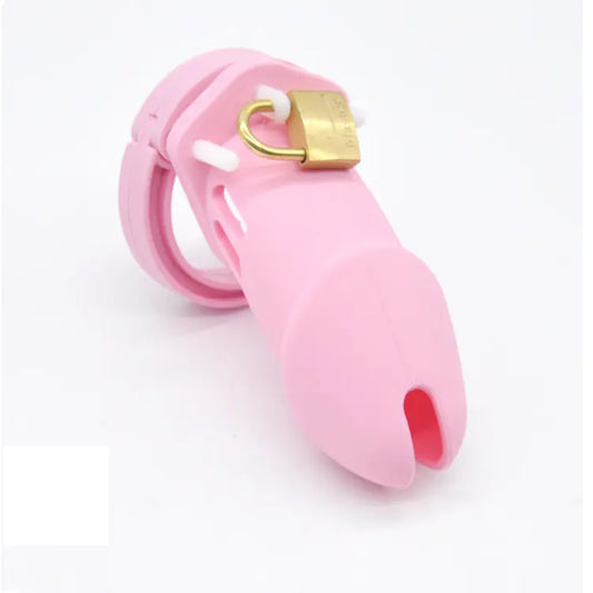 Silicone Chastity Lock for Men - Adult Pleasure Device - Honeysuckle Melons