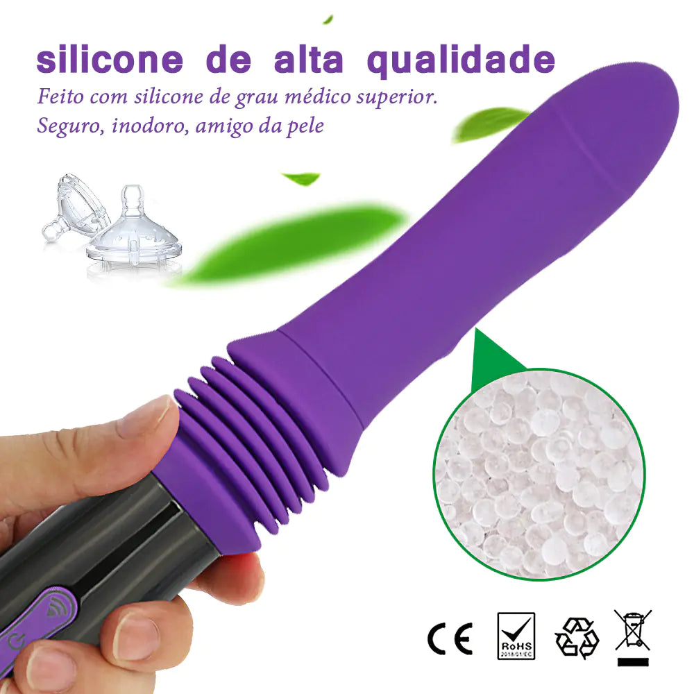 Automatic Suction Plug Remote Control Vibrator Device - Honeysuckle Melons